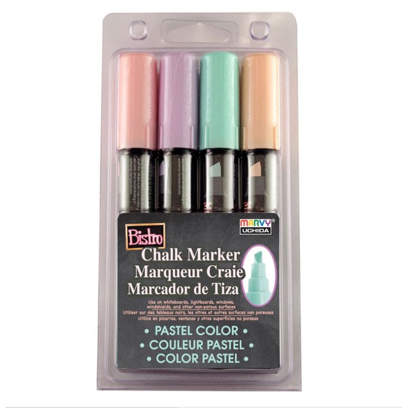 Bistro Chlk Markrs Chisel Tip 4 Set (Pack of 3) - Markers - Uchida Of America Corp