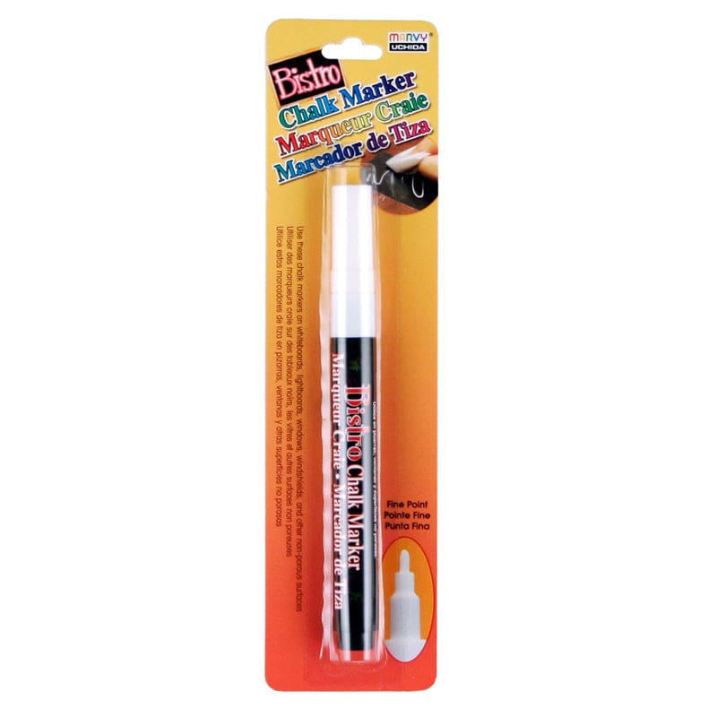 Bistro Single Wht Marker Fine Tip (Pack of 12) - Markers - Uchida Of America Corp