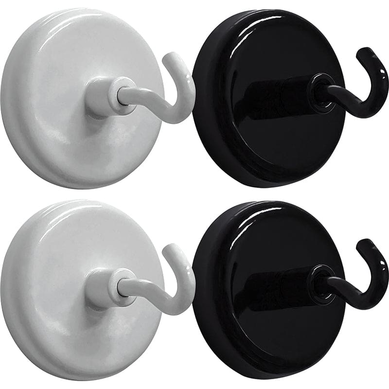Black And White Magnetic Hooks (Pack of 3) - Adhesives - Teacher Created Resources