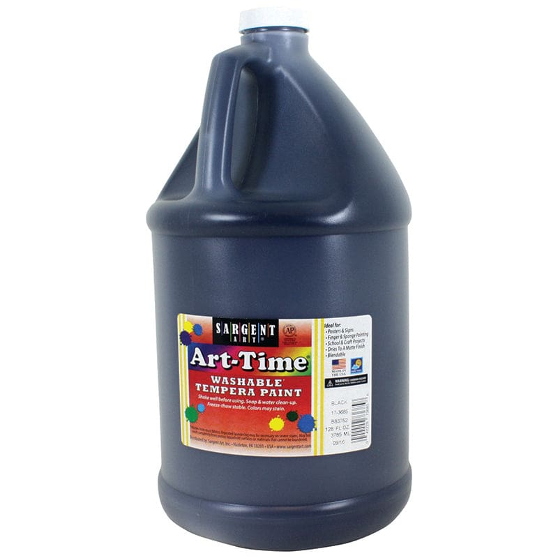 Black Art-Time Washable Paint Glln (Pack of 2) - Paint - Sargent Art Inc.