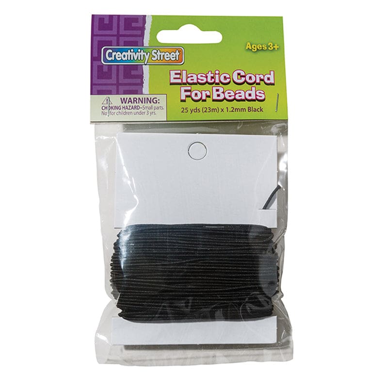 Black Elastic Cord 1.2Mm X 25Yds (Pack of 6) - Cord - Dixon Ticonderoga Co - Pacon