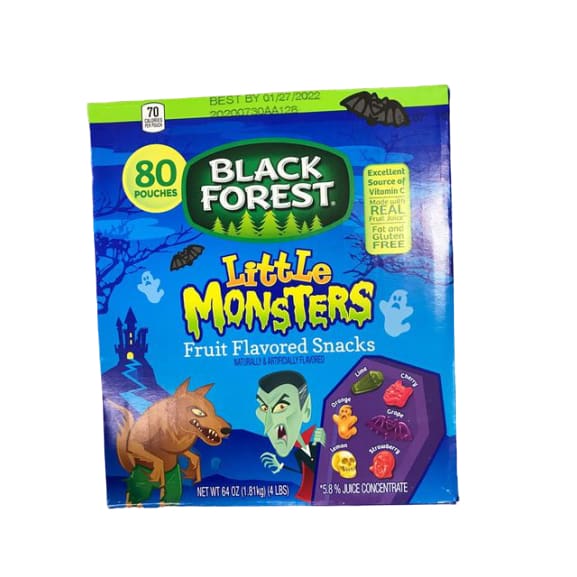 Black Forest Little Monsters Fruit Snacks, 80 ct. - ShelHealth.Com