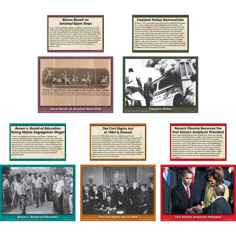 Black History Events Accents (Pack of 6) - Social Studies - Teacher Created Resources