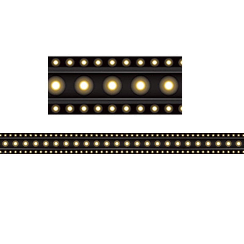 Black Marquee Straight Border Trim (Pack of 10) - Border/Trimmer - Teacher Created Resources