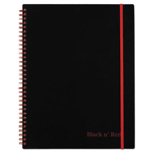 Black n’ Red Flexible Cover Twinwire Notebook Scribzee Compatible 1 Subject Wide/legal Rule Black Cover 11 X 8.5 70 Sheets - Office - Black