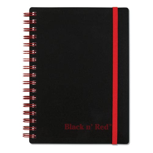 Black n’ Red Flexible Cover Twinwire Notebook Scribzee Compatible 1 Subject Wide/legal Rule Black Cover 5.88 X 4.13 70 Sheets - Office -