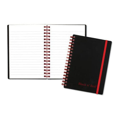 Black n’ Red Flexible Cover Twinwire Notebook Scribzee Compatible 1 Subject Wide/legal Rule Black Cover 5.88 X 4.13 70 Sheets - Office -