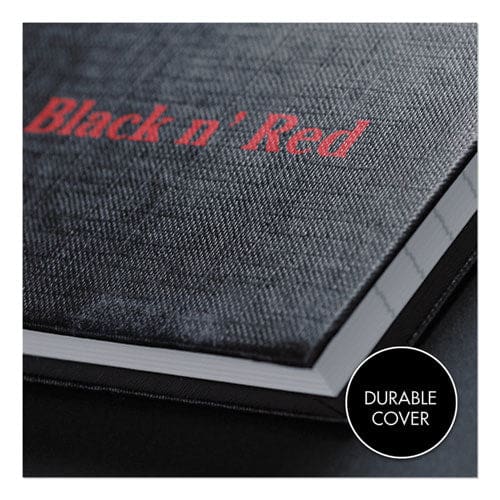 Black n’ Red Hardcover Casebound Notebook Scribzee Compatible 1 Subject Wide/legal Rule Black Cover 11.75 X 8.25 96 Sheets - Office - Black