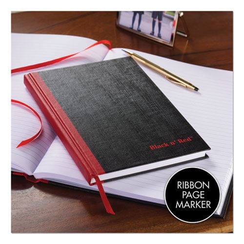 Black n’ Red Hardcover Casebound Notebook Scribzee Compatible 1 Subject Wide/legal Rule Black Cover 11.75 X 8.25 96 Sheets - Office - Black