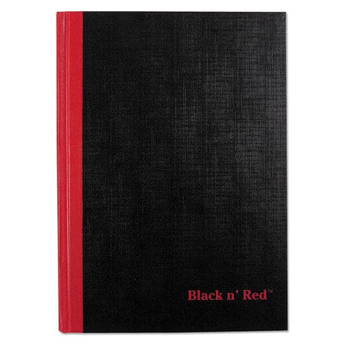 Black n’ Red Hardcover Casebound Notebook Scribzee Compatible 1 Subject Wide/legal Rule Black Cover 8.25 X 5.63 96 Sheets - Office - Black