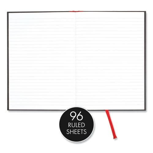 Black n’ Red Hardcover Casebound Notebook Scribzee Compatible 1 Subject Wide/legal Rule Black Cover 9.75 X 6.75 96 Sheets - Office - Black