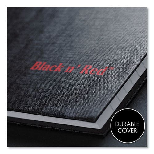 Black n’ Red Hardcover Casebound Notebook Scribzee Compatible 1 Subject Wide/legal Rule Black Cover 9.75 X 6.75 96 Sheets - Office - Black