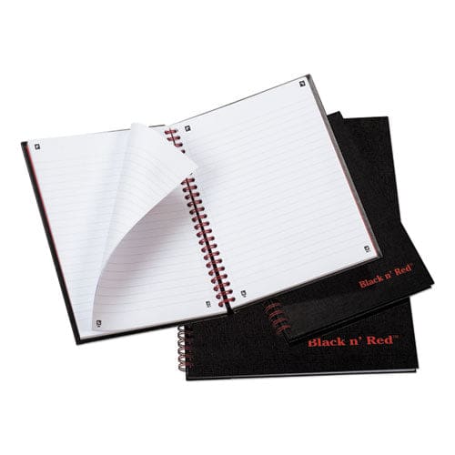 Black n’ Red Hardcover Twinwire Notebook Scribzee Compatible 1 Subject Wide/legal Rule Black Cover 8.25 X 5.88 70 Sheets - Office - Black n’