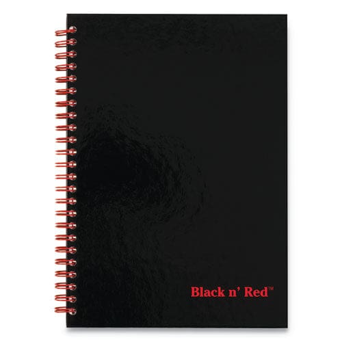 Black n’ Red Hardcover Twinwire Notebook Scribzee Compatible 1 Subject Wide/legal Rule Black Cover 8.25 X 5.88 70 Sheets - Office - Black n’
