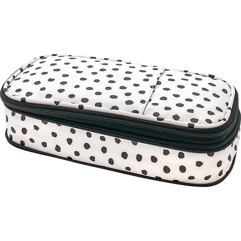 Black Paintd Dots On Wht Pencl Case (Pack of 6) - Pencils & Accessories - Teacher Created Resources