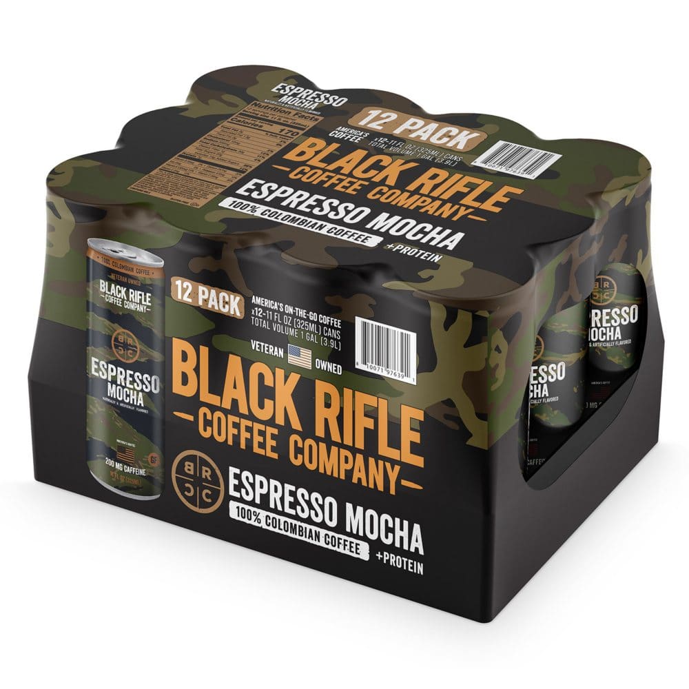 Black Rifle Coffee Company Espresso Mocha (11 oz. 12 pk.) - Coffee Tea & Cocoa - Black Rifle