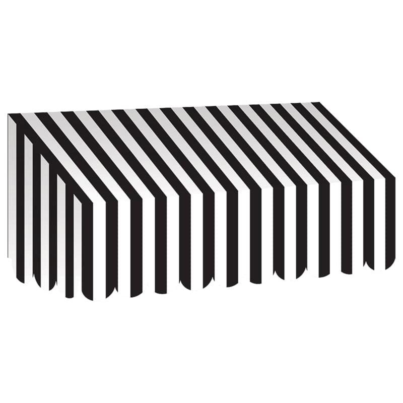 Black & White Stripes Awning (Pack of 6) - Banners - Teacher Created Resources