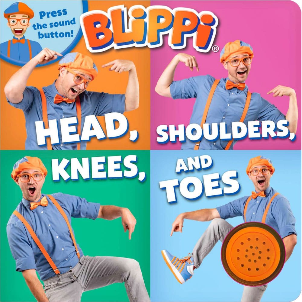 Blippi: Head Shoulders Knees and Toes - Kids Books - Blippi: