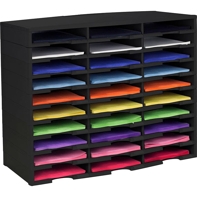 Blk 30 Compartment Literature Sortr - Storage - Storex Industries