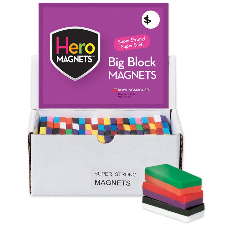 Block Magnet Display 40 Pcs - Fasteners - Dowling Magnets
