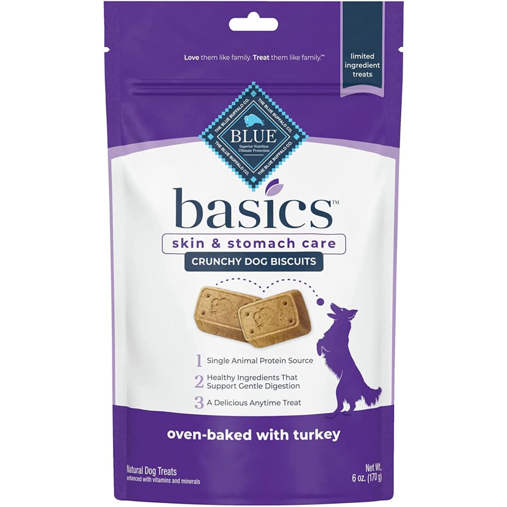 Blue Buffalo Basics Biscuit Turkey Potato 6oz. - Pet Supplies - Blue Buffalo