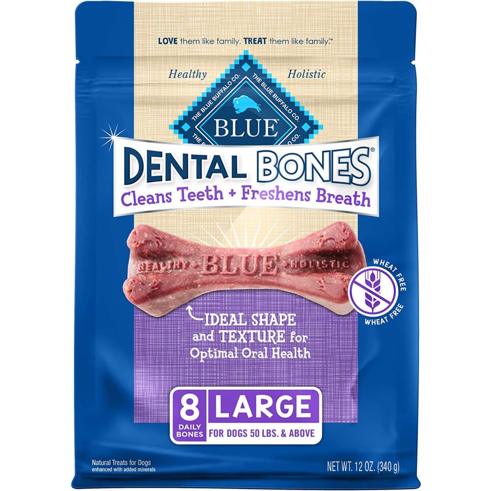 Blue Buffalo Dental Bones Large 12oz. - Pet Supplies - Blue Buffalo