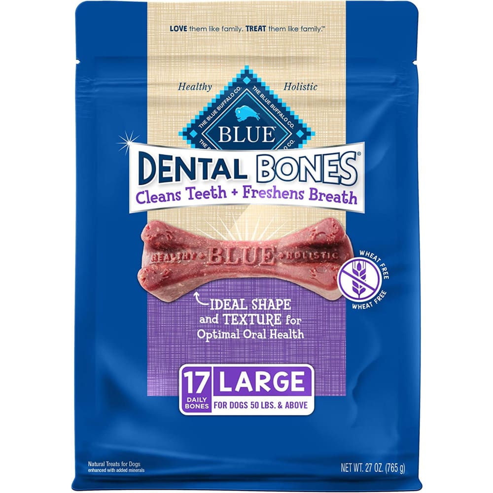 Blue Buffalo Dental Bones Large 27oz. - Pet Supplies - Blue Buffalo
