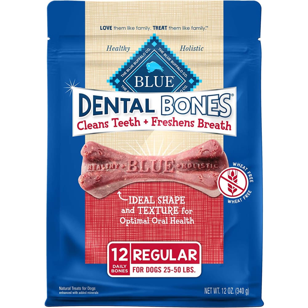 Blue Buffalo Dental Bones Regular 12oz. - Pet Supplies - Blue Buffalo