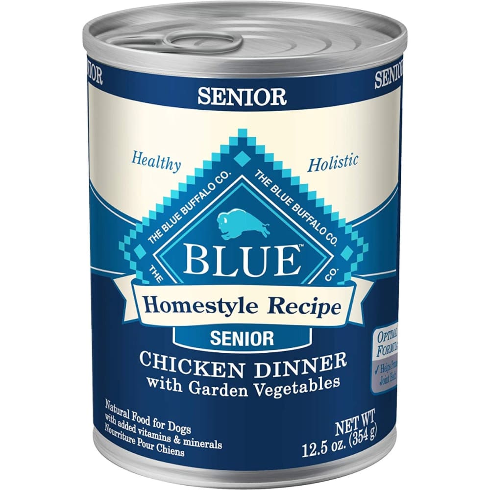BLUE BUFFALO: Dog Fd Senior Hmstly Chkn 12.5 oz - Pet > Dog > Dog Food - Blue Buffalo