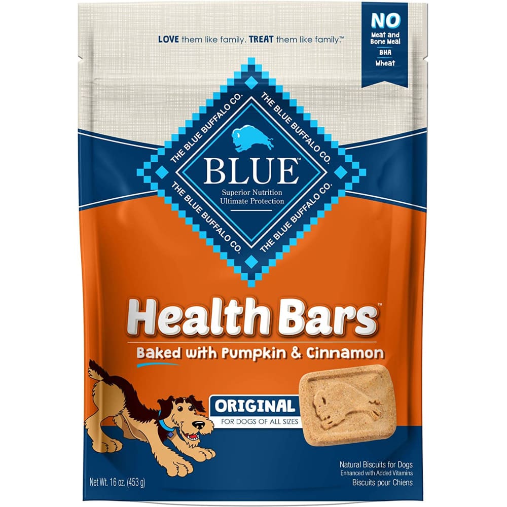 Blue Buffalo Health Bar Pumpkin Cinamon 16oz. - Pet Supplies - Blue Buffalo