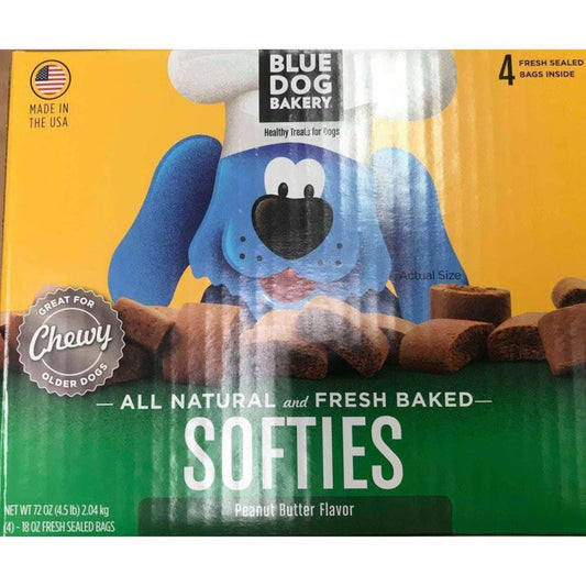 Blue Dog Bakery Peanut Butter Softies Dog Treats, 72 oz. - ShelHealth.Com