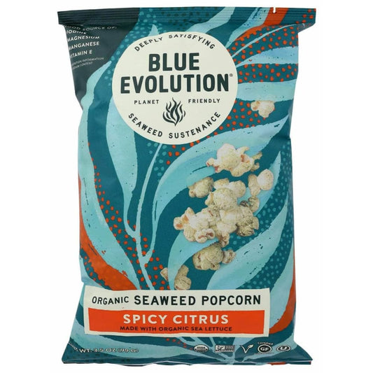 BLUE EVOLUTION Blue Evolution Popcorn Spicy Citrus, 3.5 Oz