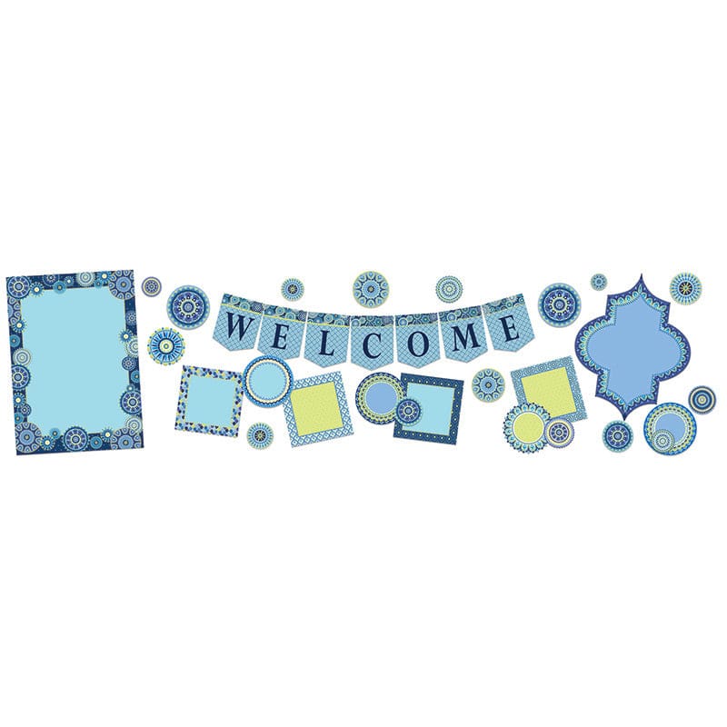 Blue Harmony Welcome Bbs (Pack of 3) - Classroom Theme - Eureka