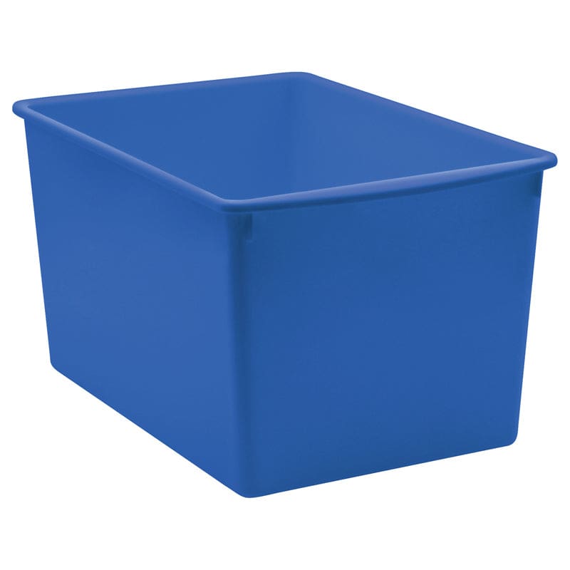 Blue Plastic Multi-Purpose Bin (Pack of 6) - Storage Containers - Teacher Created Resources