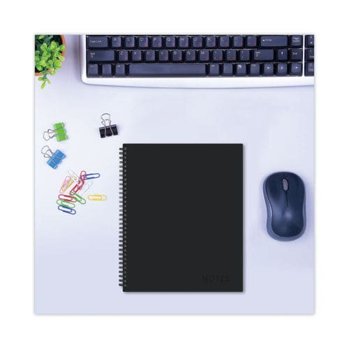 Blue Sky Aligned Business Notebook 1 Subject Meeting Notes Format Narrow Rule Black Cover 11 X 8.5 78 Sheets - Office - Blue Sky®