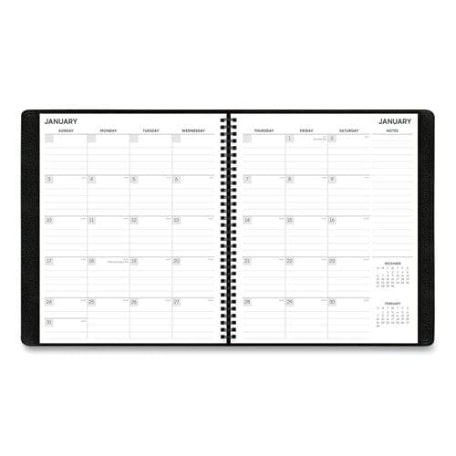 Blue Sky Aligned Monthly Planner With Built-in Pocket Page 11 X 9 Black Cover 12-month (jan To Dec): 2023 - School Supplies - Blue Sky®