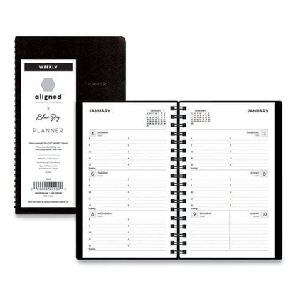 Blue Sky Aligned Weekly Contacts Planner 6 X 3.5 Black Cover 12-month (jan To Dec): 2023 - School Supplies - Blue Sky®