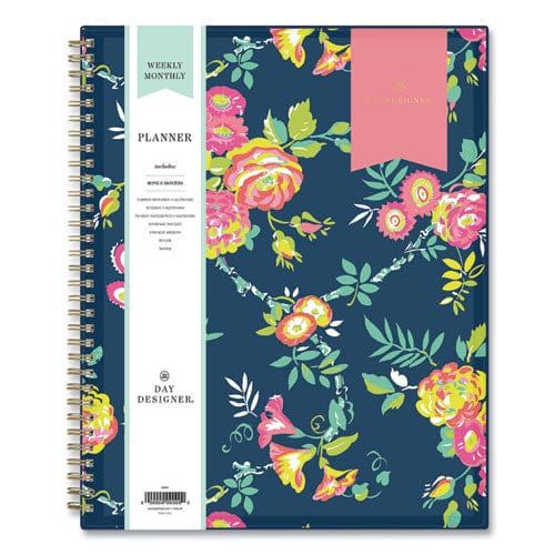 Blue Sky Day Designer Peyton Create-your-own Cover Weekly/monthly Planner Floral Artwork 11 X 8.5 Navy 12-month (jan-dec): 2023 - School