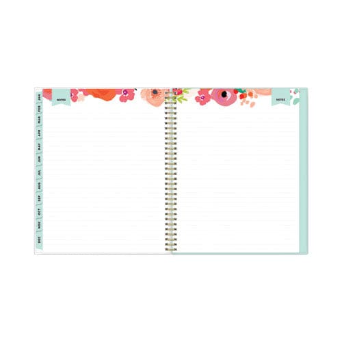 Blue Sky Day Designer Secret Garden Mint Frosted Weekly/monthly Planner 11 X 8.5 Multicolor Cover 12-month (jan To Dec): 2023 - School