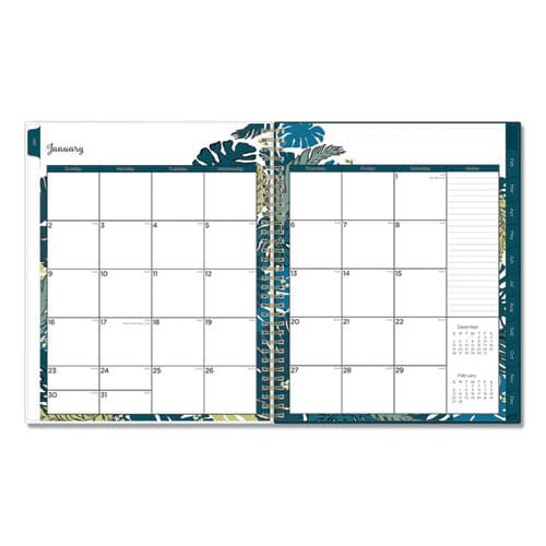 Blue Sky Grenada Create-your-own Cover Weekly/monthly Planner Floral Artwork 11 X 8.5 Green/blue/teal 12-month (jan-dec): 2023 - School