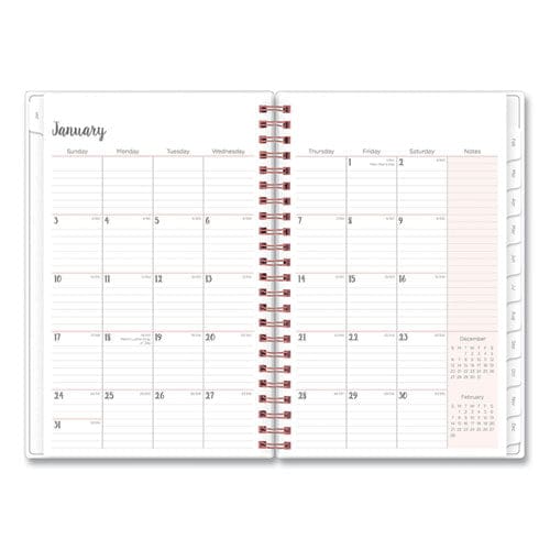 Blue Sky Joselyn Weekly/monthly Planner Joselyn Floral Artwork 8 X 5 Pink/peach/black Cover 12-month (jan To Dec): 2023 - School Supplies -