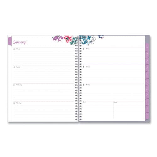 Blue Sky Laila Create-your-own Cover Weekly/monthly Planner Wildflower Artwork 11 X 8.5 Purple/blue/pink 12-month (jan-dec): 2023 - School
