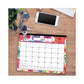 Blue Sky Mahalo Academic Desk Pad Floral Artwork 22 X 17 Black Binding Clear Corners 12-month (july-june): 2022-2023 - School Supplies -
