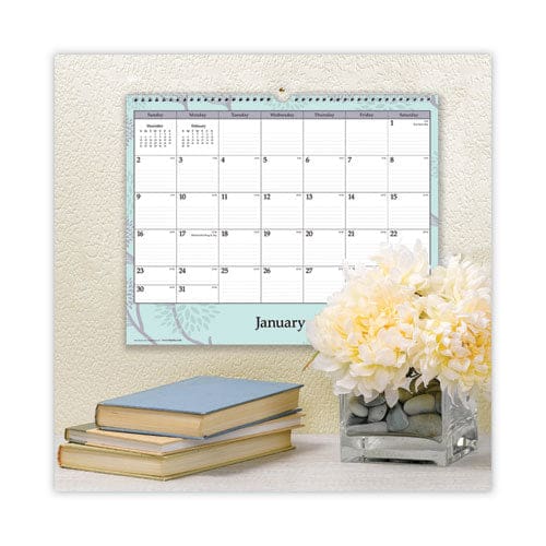 Blue Sky Rue Du Flore Wall Calendar Rue Du Flore Artwork 12 X 15 White/jade/lavender Sheets 12-month (jan To Dec): 2023 - School Supplies -