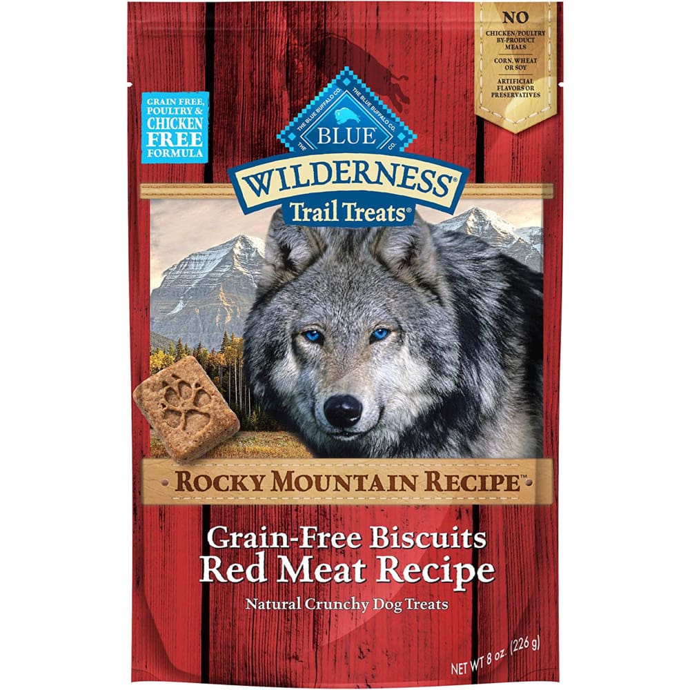 Blue Wilderness Rocky Mountain Red Meat Biscuit 8oz. - Pet Supplies - Blue Buffalo