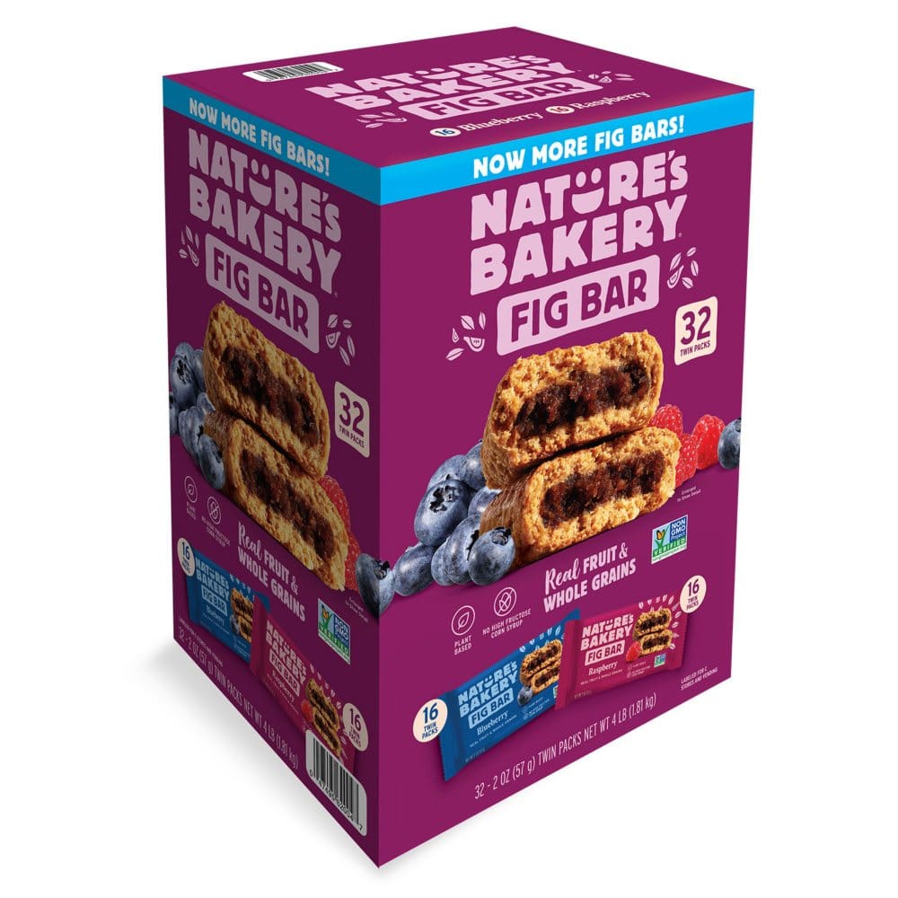 Blueberry and Raspberry Variety Fig Bars (2 oz. 32 ct.) - Breakfast & Snack Bars - Blueberry