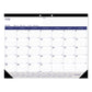 Blueline Academic Monthly Desk Pad Calendar 21.25 X 16 White/blue/green Black Binding/corners 13-month (july-july): 2022-2023 - School