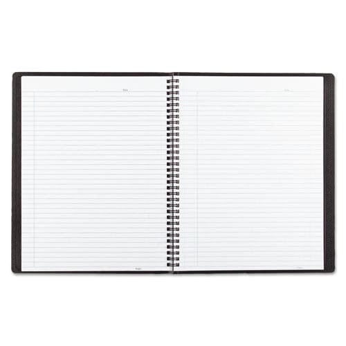 Blueline Duraflex Poly Notebook 1 Subject Medium/college Rule Black Cover 11 X 8.5 80 Sheets - Office - Blueline®