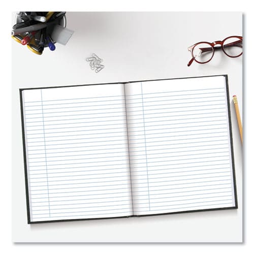 Blueline Executive Notebook 1 Subject Medium/college Rule Black Cover 9.25 X 7.25 150 Sheets - Office - Blueline®