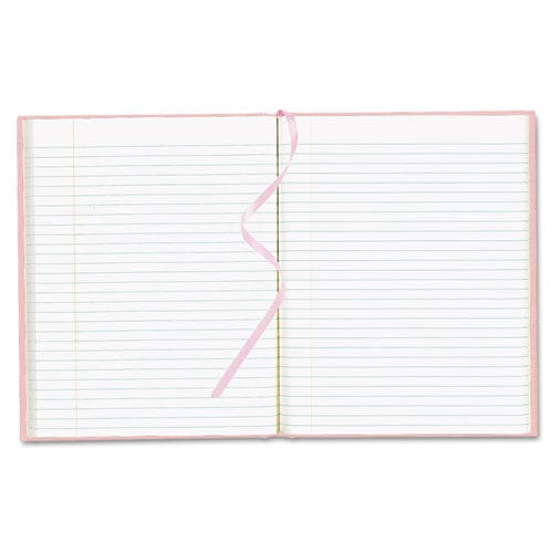 Blueline Executive Notebook Ribbon Bookmark 1 Subject Medium/college Rule Black Cover 10.75 X 8.5 75 Sheets - Office - Blueline®